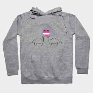 lesbian dinos Hoodie